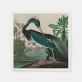Serviette En Papier Louisiane Heron Birds of America Audubon Print (Devant)