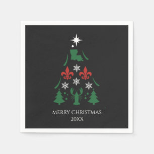 Serviette En Papier Louisiane Noël Cajun