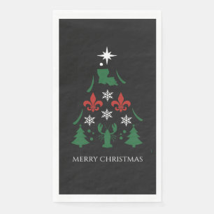 Serviette En Papier Louisiane Noël Fête Cajun