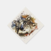 Serviette En Papier Loup (Coin)