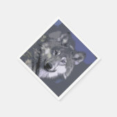 Serviette En Papier Loup 050 (Coin)