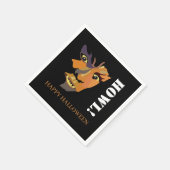 Serviette En Papier Loup-garou Classique, Joyeux Halloween (Coin)