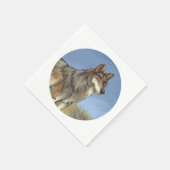 Serviette En Papier Loup mexicain (Coin)