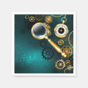 Serviette En Papier Loupe en style Steampunk