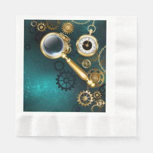 Serviette En Papier Loupe en style Steampunk
