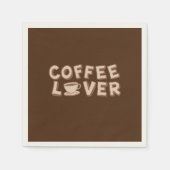 Serviette En Papier Louveur de café (Devant)