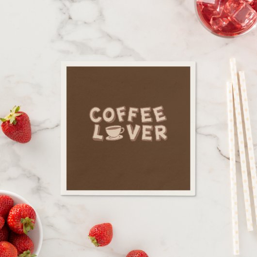 Serviette En Papier Louveur de café (En situation)