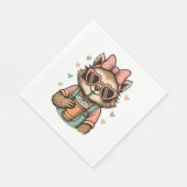 Serviette En Papier Louveur de café Sloth Girl (Coin)