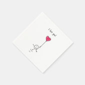Serviette En Papier Love  (Coin)