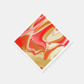 Serviette En Papier Love and Gold Abstrait 3D Rainbowart (Coin)