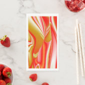 Serviette En Papier Love and Gold Abstrait 3D Rainbowart (En situation)