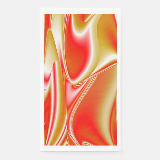 Serviette En Papier Love and Gold Abstrait 3D Rainbowart (Devant)