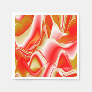 Serviette En Papier Love and Gold Abstrait 3D Rainbowart