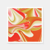 Serviette En Papier Love and Gold Abstrait 3D Rainbowart (Devant)