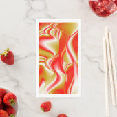 Serviette En Papier Love and Gold Abstrait 3D Rainbowart (En situation)