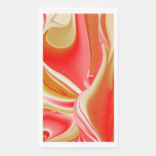 Serviette En Papier Love and Gold Abstrait 3D Rainbowart (Devant)