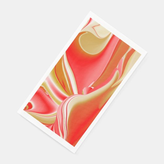 Serviette En Papier Love and Gold Abstrait 3D Rainbowart (Coin)