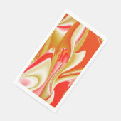 Serviette En Papier Love and Gold Abstrait 3D Rainbowart (Coin)