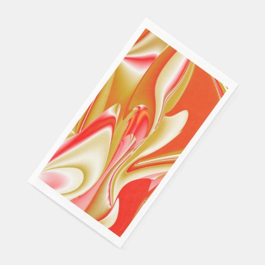 Serviette En Papier Love and Gold Abstrait 3D Rainbowart (Coin)