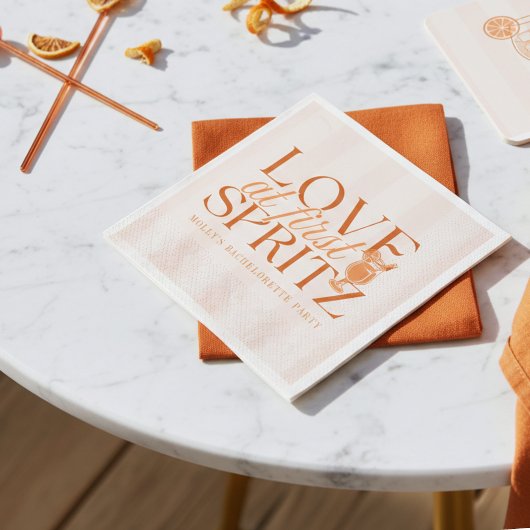 Serviette En Papier Love at First Spritz Bachelorette