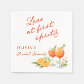 Serviette En Papier Love At First Spritz Bridal Shower (Devant)