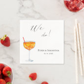 Serviette En Papier Love At First Spritz Wedding  (En situation)