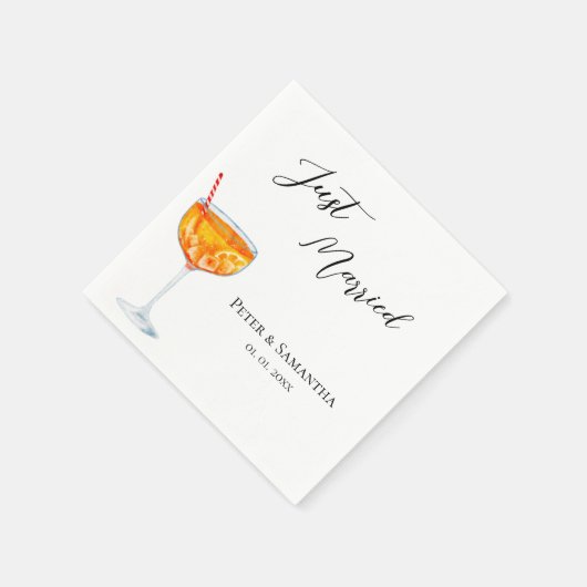 Serviette En Papier Love At First Spritz Wedding  (Coin)