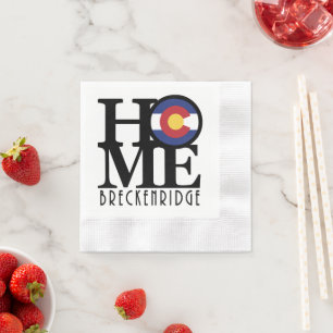 Serviette En Papier LOVE Breckenridge Colorado