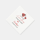Serviette En Papier Love Bug Napkin (Coin)