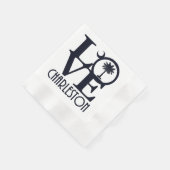 Serviette En Papier LOVE Charleston Caroline du Sud (Coin)