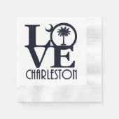 Serviette En Papier LOVE Charleston Caroline du Sud (Devant)