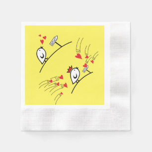 Serviette En Papier LOVE ECHO - Comic Birds Tweetlercools 1