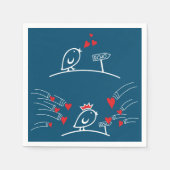 Serviette En Papier LOVE ECHO - Comic Birds Tweetlercools 2 (Devant)