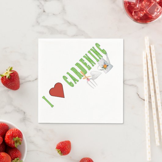 Serviette En Papier Love Gardening (En situation)