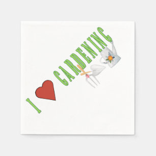 Serviette En Papier Love Gardening