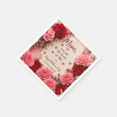SERVIETTE EN PAPIER LOVE GIFT FOR MOTHER'S DAY  (Coin)