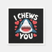 Serviette En Papier Love Heart Leopard Cute Valentine's Day (Devant)