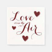 Serviette En Papier Love Hearts Mariage Papier Napkin Set (Devant)