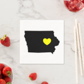 Serviette En Papier Love Iowa - Hawkeye State (En situation)