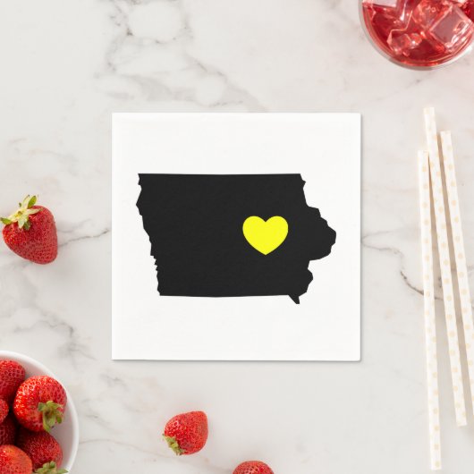 Serviette En Papier Love Iowa - Hawkeye State (En situation)