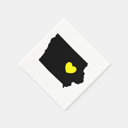 Serviette En Papier Love Iowa - Hawkeye State (Coin)