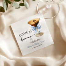 Love is Brewing Blue Coquette Bow Bridal Shower