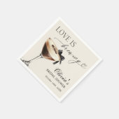 Serviette En Papier Love is Brewing Espresso Martini Bridal Shower (Coin)