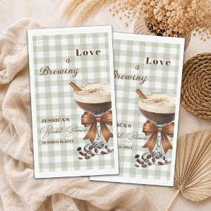 Serviette En Papier Love is Brewing Espresso Martini Enterrement de Vi