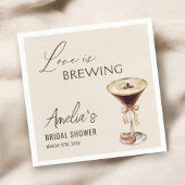Serviette En Papier Love is Brewing Espresso Martini Enterrement de Vi