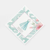 Serviette En Papier Love is in Bloom Bridal Shower  (Coin)