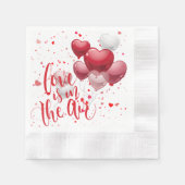 Serviette En Papier Love Is In The Air Paper Napkin (Devant)