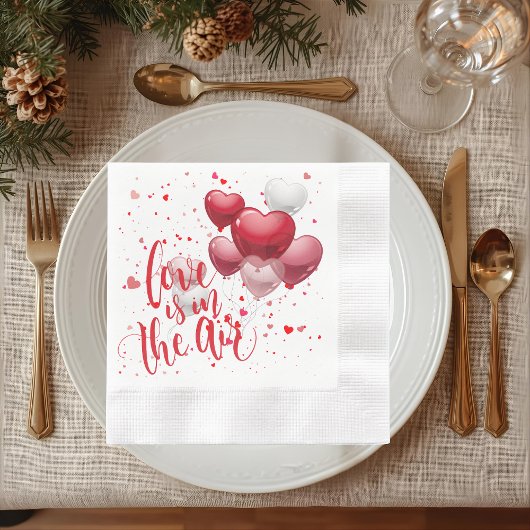 Serviette En Papier Love Is In The Air Paper Napkin