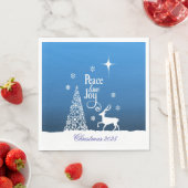 Serviette En Papier Love, Joy, Peace, Christmas - Personalize (En situation)