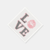 Serviette En Papier Love Lips (Coin)